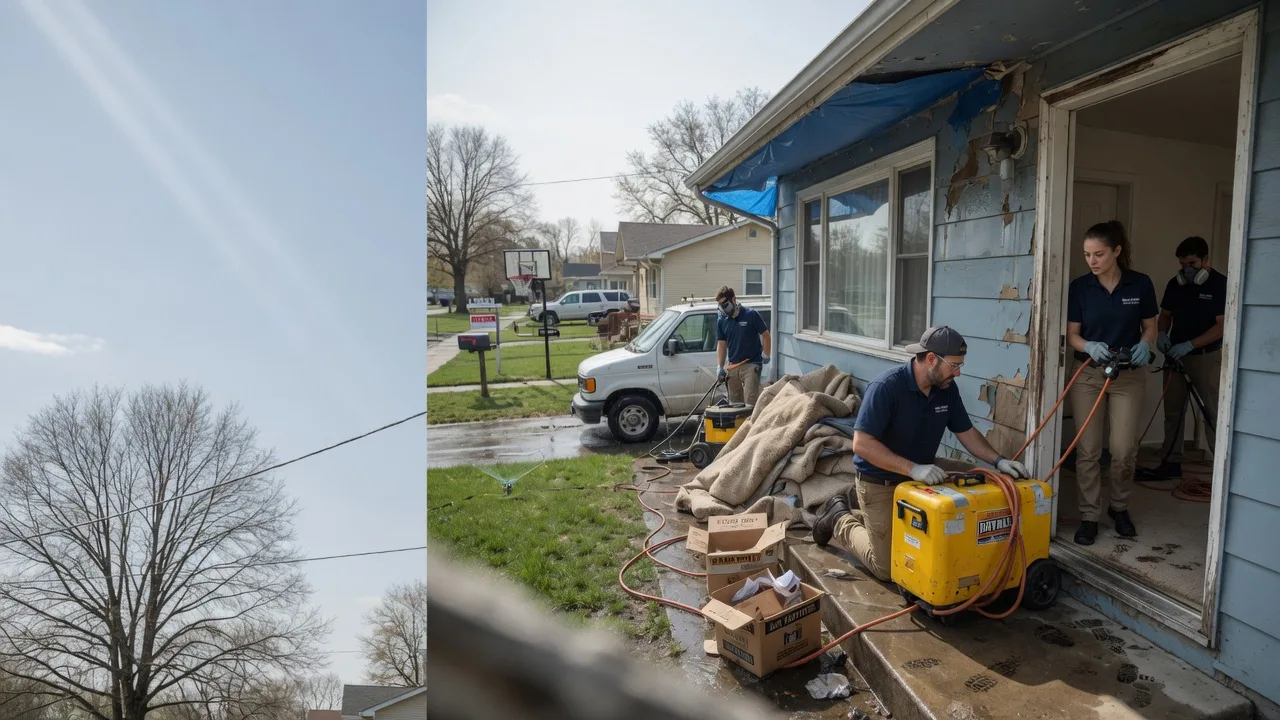 Basement Flood Cleanup in Swanville, MN near me